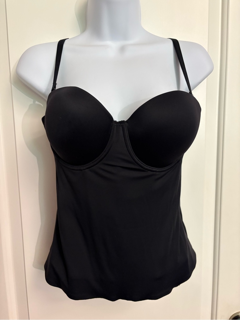 La Vie En Rose Push Up Bustier Body Shaper Strapless Garters Black 36C